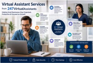 Virtual Assistant Services from 247VirtualAssistants helping organize daily tasks, calendars, customer communication, and operations for a small business